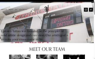 Uptown Tattoo website