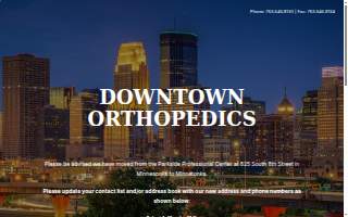 Downtown Orthopedics PA website
