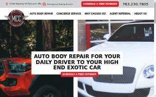 Minnetonka Collision Center website