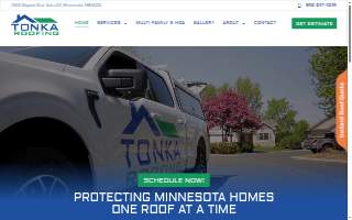 Tonka Roofing website