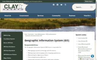 Clay County GIS website