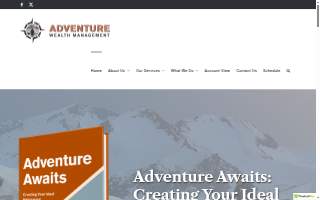 Adventure Wealth Management website