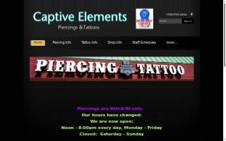 Captive Elements website