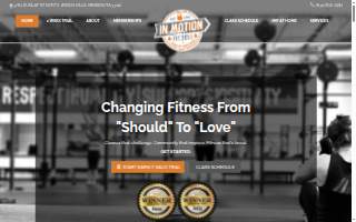 In Motion Fitness website