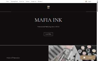 Mafia Ink Tattoo Studio of Mounds View website