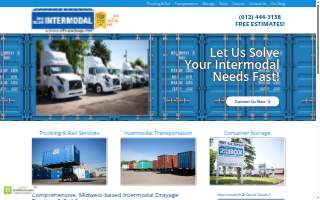 Big Blue Intermodal - Drayage Trucking & Rail Service of New Brighton website