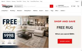 Famous Furniture Outlet website