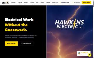 Hawkins Electric Inc website