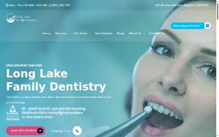 Long Lake Family Dentistry of Lino Lakes website