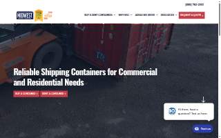 Midwest Storage Containers website