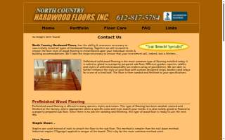 North Country Hardwood Floors website