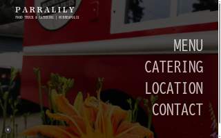 Parralily Food Truck website