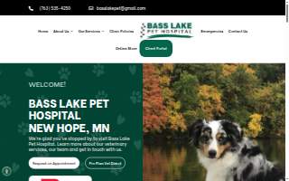 Bass Lake Pet Hospital of New Hope website