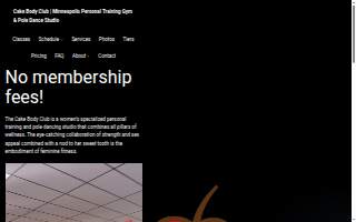 Cake Body Club website