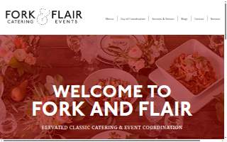 Fork & Flair Catering of New Hope website