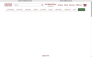 HOM Furniture of New Hope website