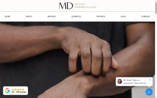Mittal Dermatology of New Hope website