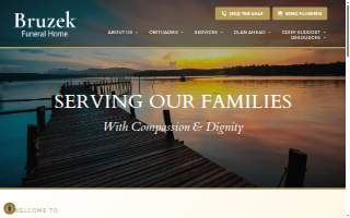 Bruzek Funeral Home website
