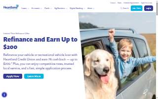 Heartland Credit Union of New Prague website