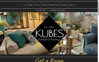 Kubes Furniture & Flooring website