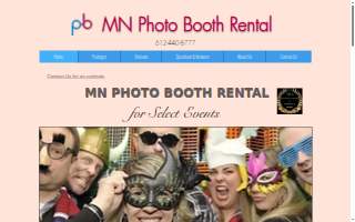 MN Photo Booth Rental of New Prague website