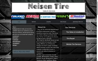 Neisen Tire Sales & Service website