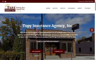 Tupy Insurance Agency, Inc. website