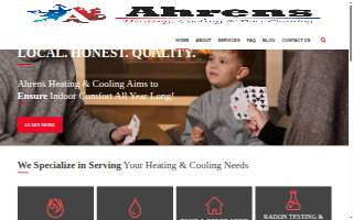 Ahrens Heating and Air Conditioning website