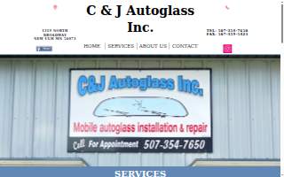 C & J Autoglass Inc website