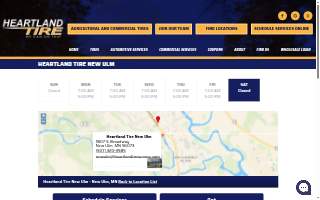 Heartland Tire New Ulm website