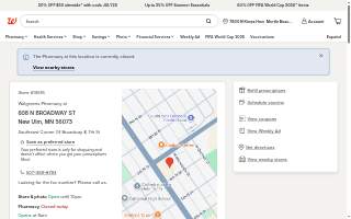 Walgreens Pharmacy of New Ulm website