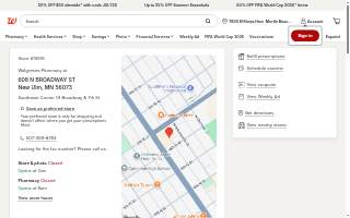 Walgreens of New Ulm website