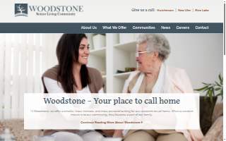 Woodstone Senior Living website
