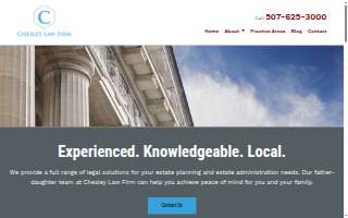 Chesley Law Firm website