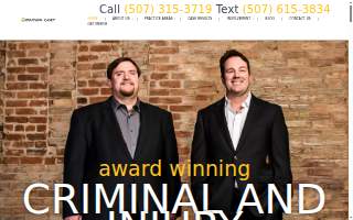 Knutson + Casey Law website