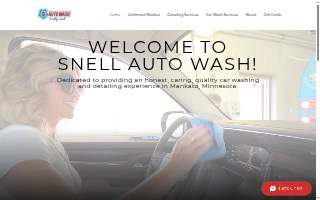 Snell Auto Wash of North Mankato website