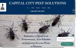 Capital City Pest Solutions of North St. Paul website
