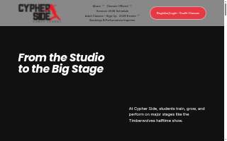 Cypher Side Dance School website