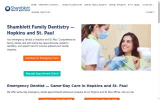 Shamblott Family Dentistry - St. Paul website