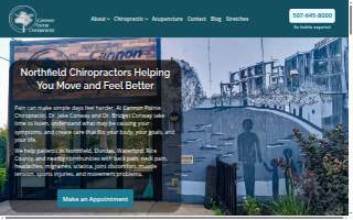 Cannon Pointe Chiropractic website