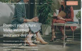 Carlton Insurance Agency website
