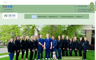Heritage Dental Care website