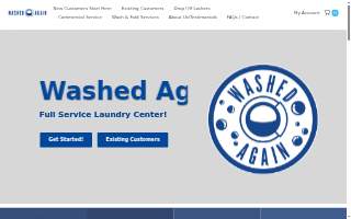 Washed Again Laundry Center website