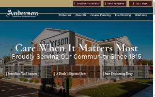 Anderson Funeral Home website