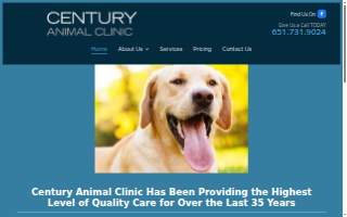 Century Animal Clinic of Oakdale website