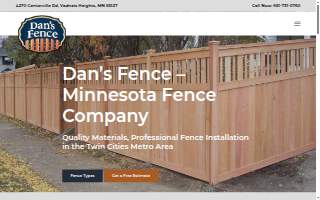 Dan's Fence LLC website