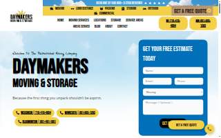 Daymakers Moving and Storage website
