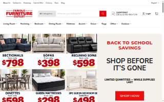 Famous Furniture Outlet website