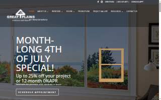Great Plains Windows and Doors of Oakdale website