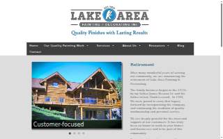 Lake Area Painting and Decorating, Inc. website